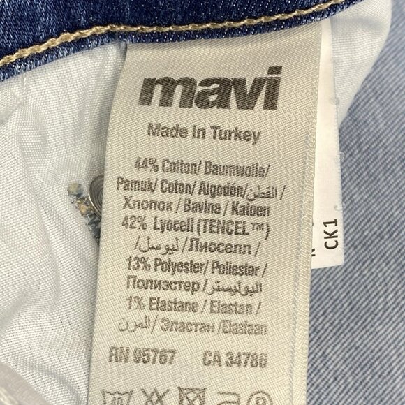 Mavi Men's Steve Athletic Fit Jeans – Size 34x30 – Blue Tapered Leg - Picture 7 of 10